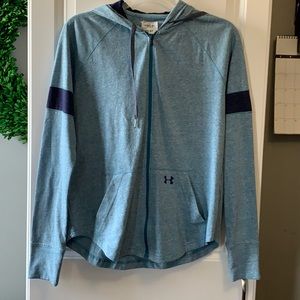 Zip up hooded t-shirt